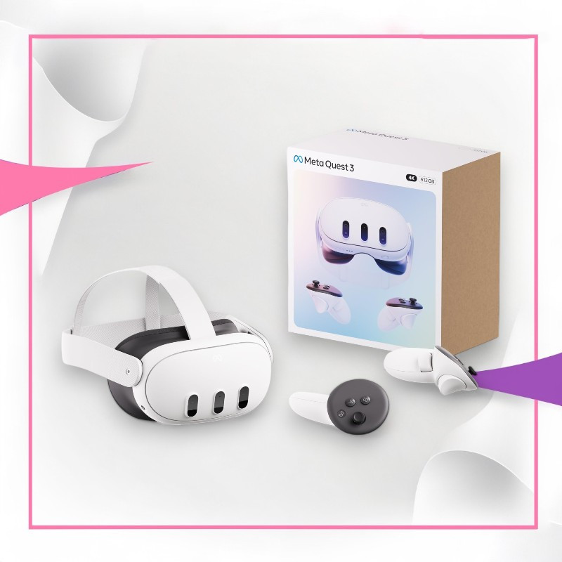 نظارة الواقع الافتراضي Meta Quest 3 4K VR - 512GB