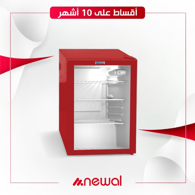 ثلاجة نوال عارضة صغيرة - 4 قدم - BTL-71 - 03 - احمر