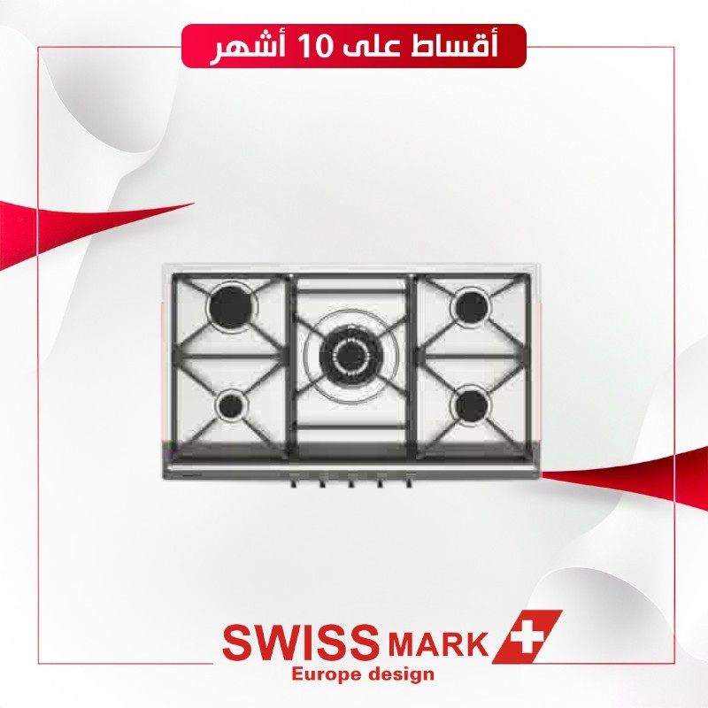 طباخ Swiss mark SMB-D390S 90x60  bult-in -  اللون  ستيل
