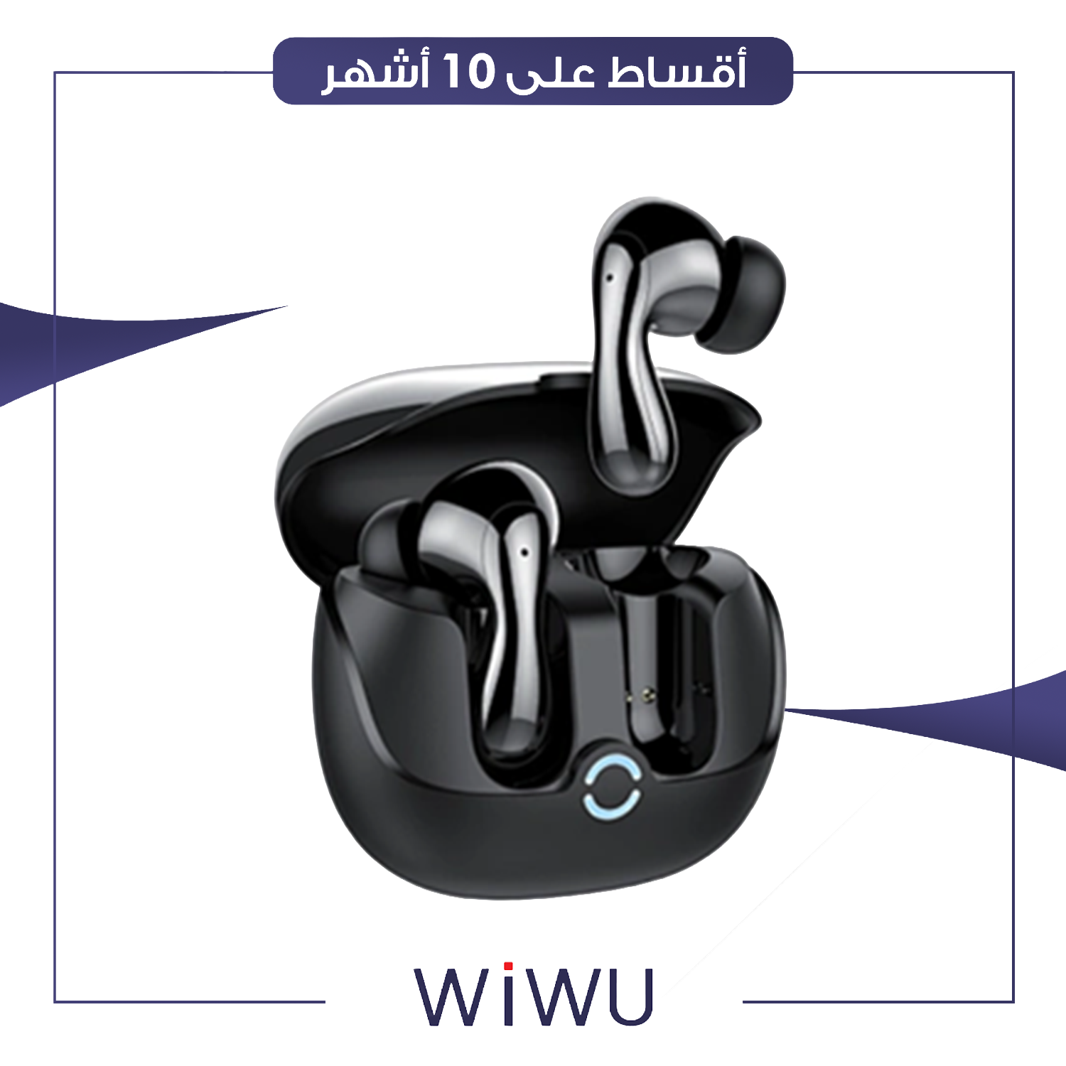 سماعات لاسلكية بلوتوث -  Wiwu T32 ENC - اسود