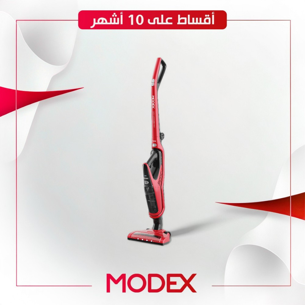 مكنسة كهربائية من Modex موديكس - تعمل بالشحن - HVC1300 - احمر