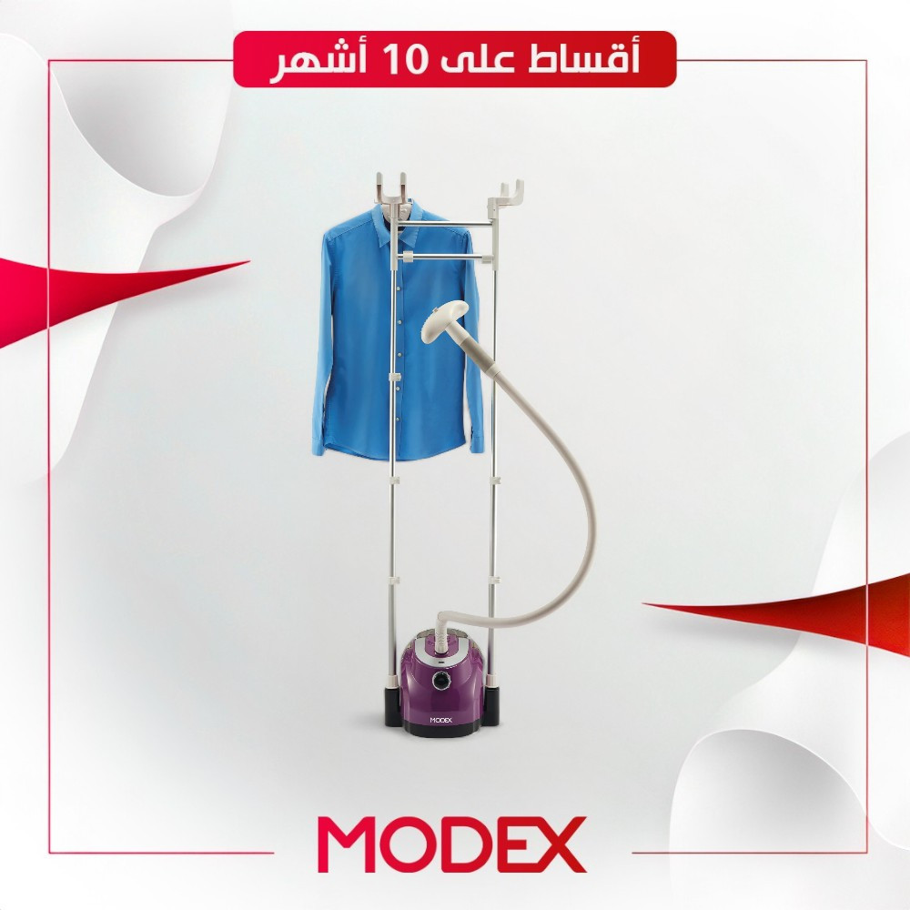 مكوى ملابس بخار عامودي من Modex موديكس - 2 لتر - GC4900 - اسود