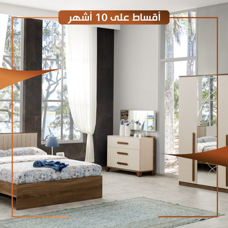 غرفة نوم نفرين اربعة قطع موديل فلورا ماستر [Flora Master] - inHouse