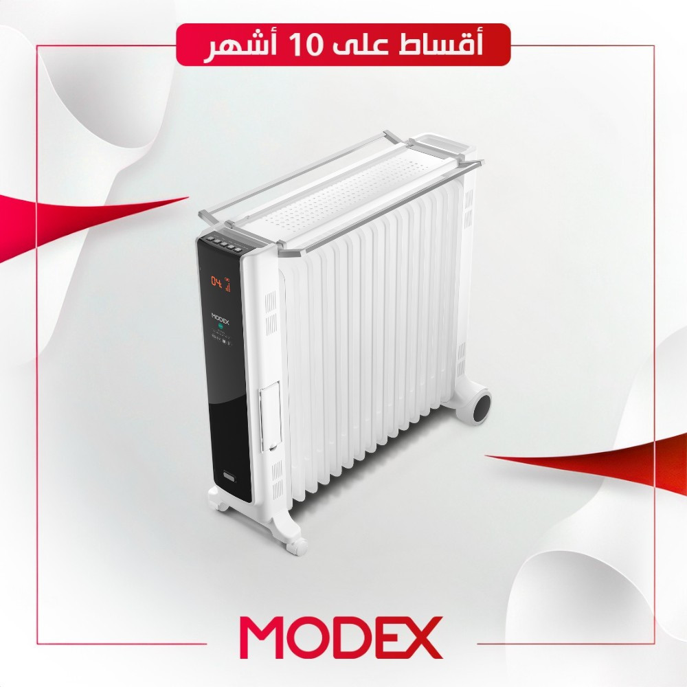 مدفئة زيتية (15ريشة) من Modex موديكس - OR7415 - ابيض
