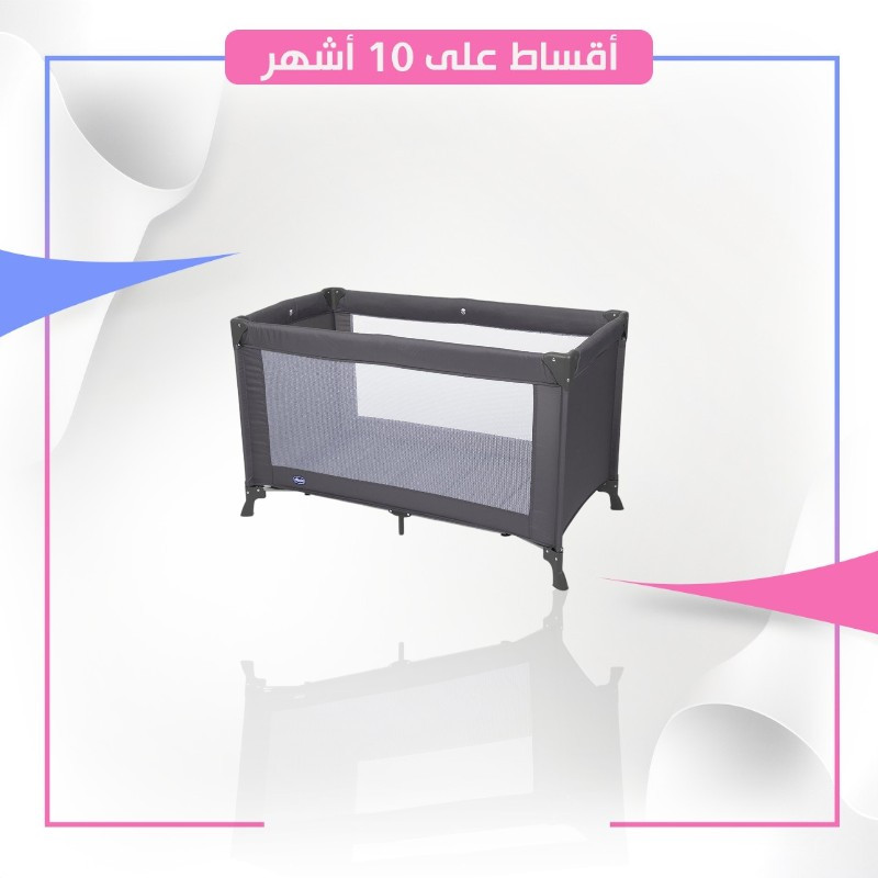 جيكو - سرير أطفال رصاصي داكن 0+ أشهر