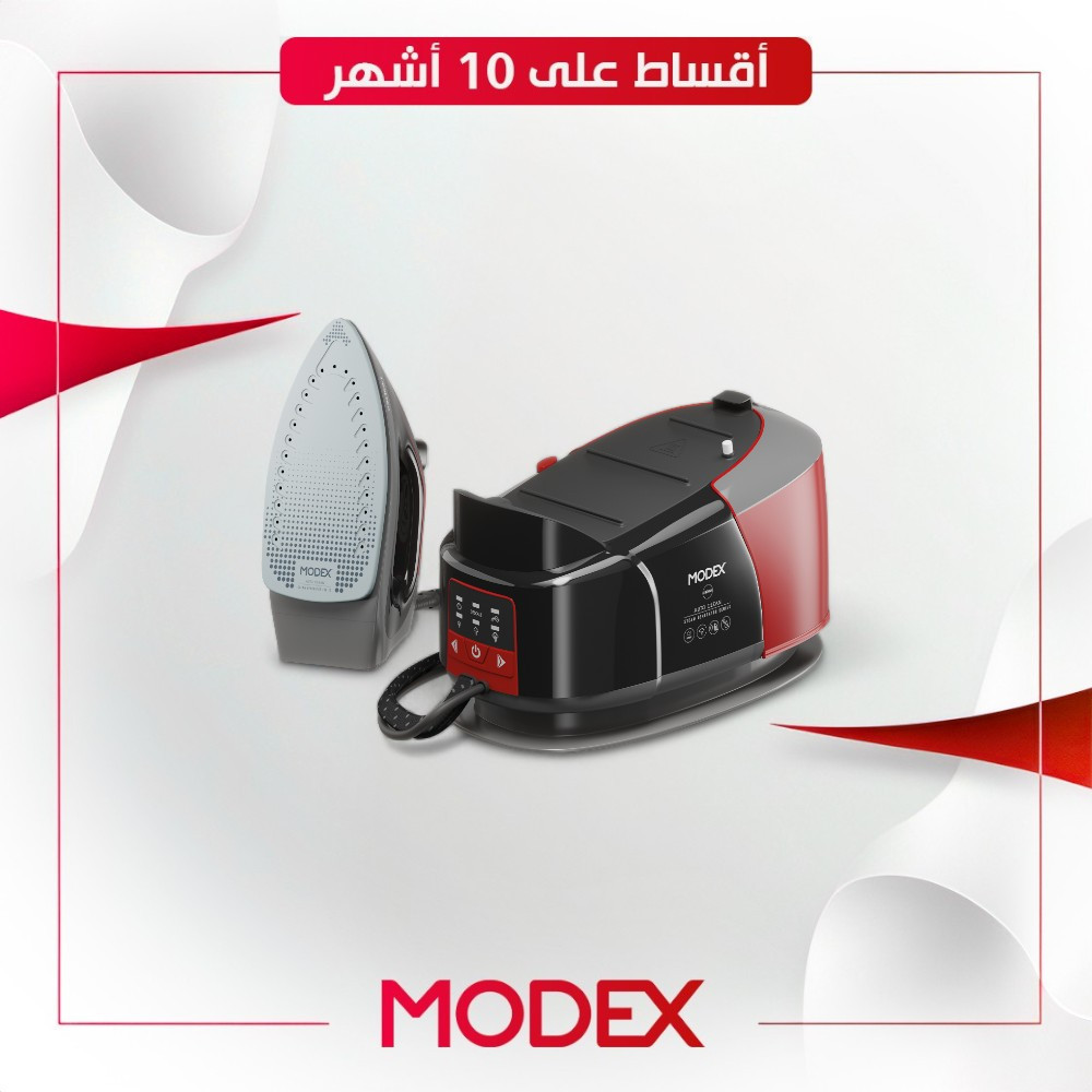 مكوى بخارية نورفا من Modex موديكس - 2400 واط - SG4500 - احمر