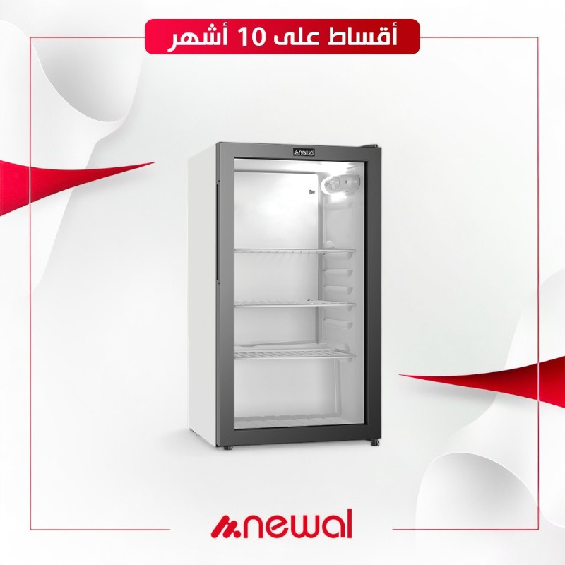 ثلاجة نوال عارضة صغيرة - 6 قدم - BTL-91 - 01 - ابيض