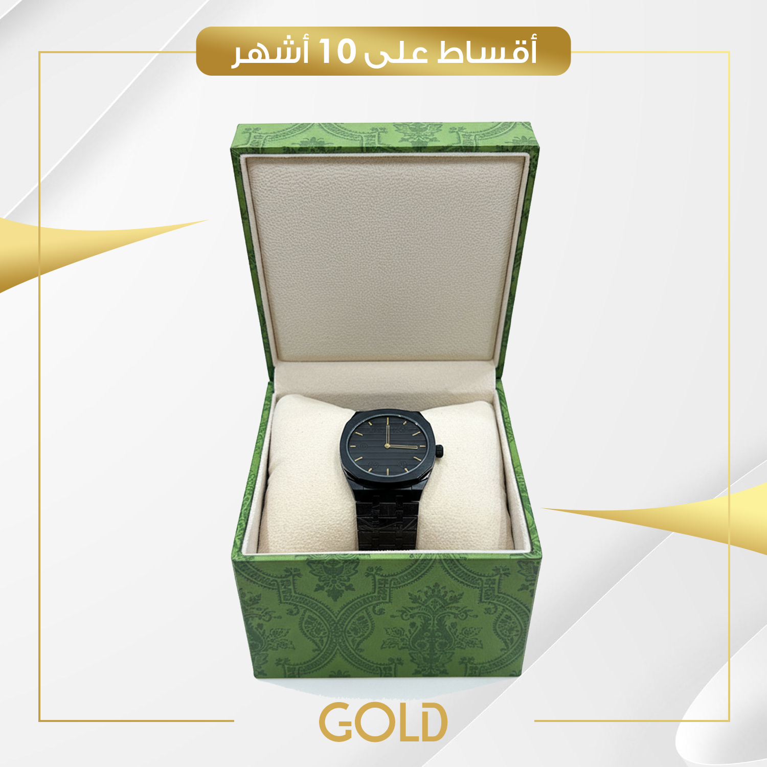 ساعة يد رجالية من ماركة غوتشي (Gucci) طراز 25H