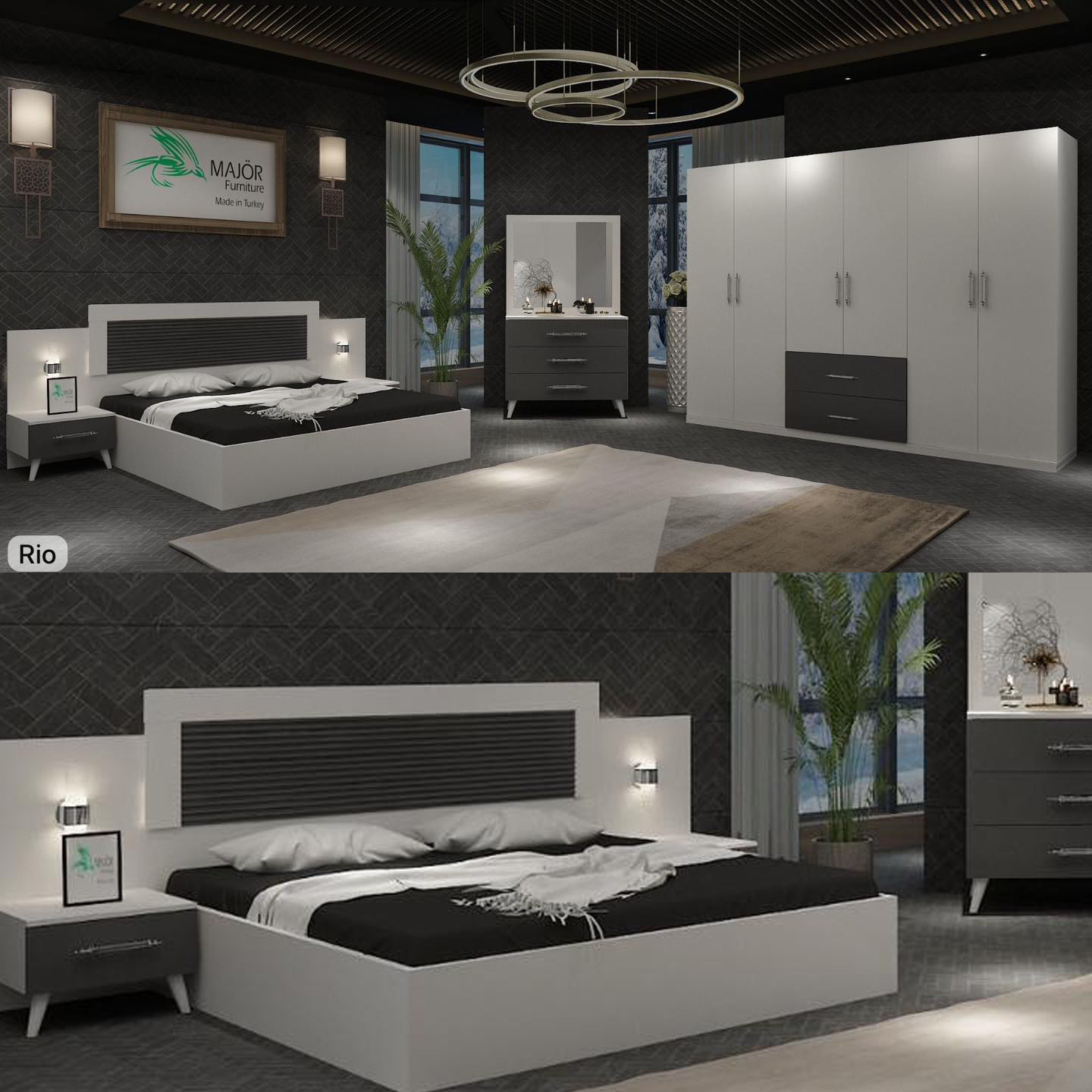 غرفة نوم نفرين (5) قطع